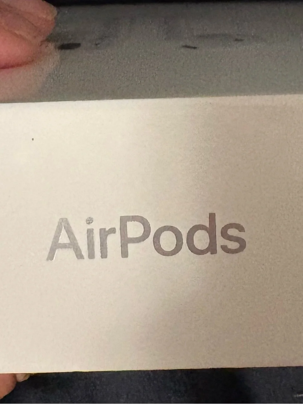 Apple air pods with charging case. Never opened